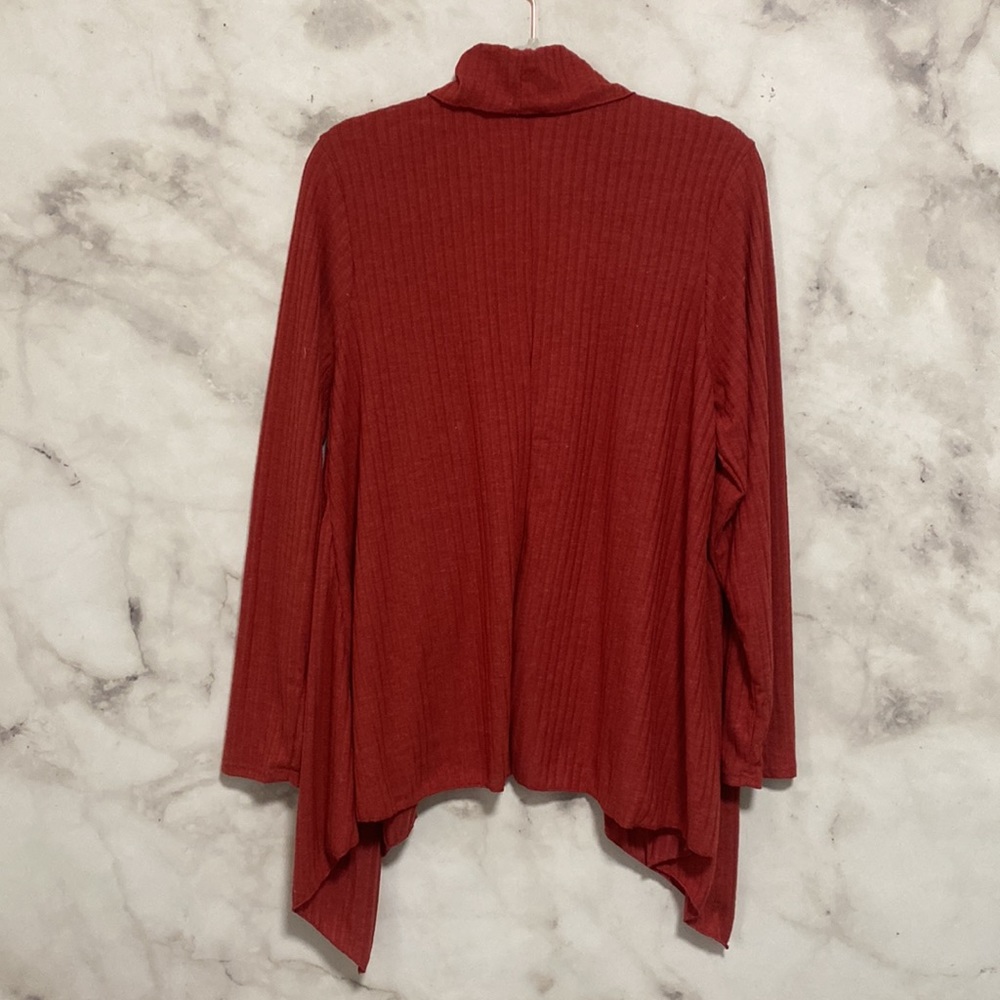 Forgotten Grace Open Front Lightweight Ribbed Cardigan - Picture 9 of 10
